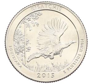 1/4 доллара (25 центов) 2015 года D США «Национальные парки — №27 Национальный заповедник Китсачи»