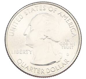 1/4 доллара (25 центов) 2015 года D США «Национальные парки — №27 Национальный заповедник Китсачи»
