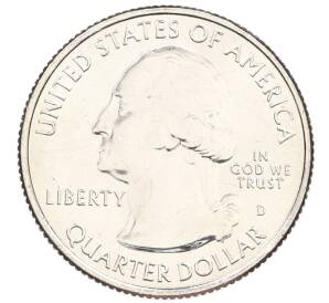 1/4 доллара (25 центов) 2016 года D США «Национальные парки — №32 Национальный парк Камберленд-Гэп» — Фото №2