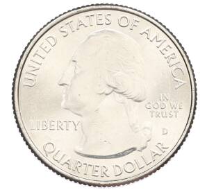 1/4 доллара (25 центов) 2016 года D США «Национальные парки — №32 Национальный парк Камберленд-Гэп» — Фото №2