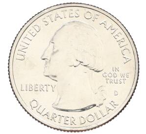 1/4 доллара (25 центов) 2016 года D США «Национальные парки — №32 Национальный парк Камберленд-Гэп» — Фото №2