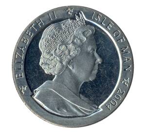 1 крона 2004 года Остров Мэн — Год обезьяны — Фото №2