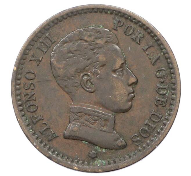 Монета 2 сентимо 1904 года Испания (Артикул: K10-3908) — Фото №1