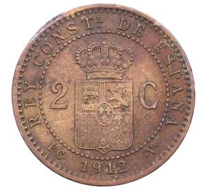 2 сентимо 1912 года Испания — Фото №2