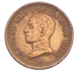 2 сентимо 1911 года Испания — Фото №1