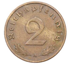 2 рейхспфеннига 1938 года A Германия — Фото №2