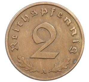 2 рейхспфеннига 1938 года A Германия — Фото №2