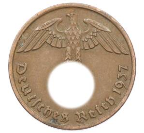 2 рейхспфеннига 1937 года D Германия — Фото №1