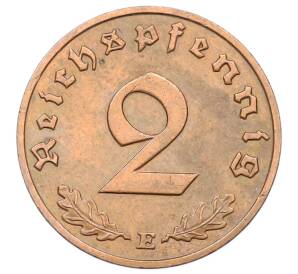 2 рейхспфеннига 1939 года E Германия — Фото №2