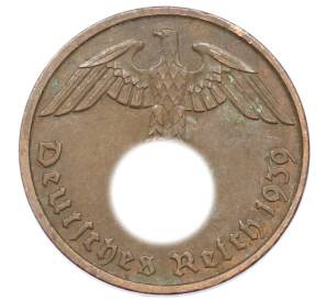 2 рейхспфеннига 1939 года D Германия — Фото №1