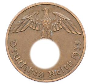 2 рейхспфеннига 1938 года F Германия — Фото №1