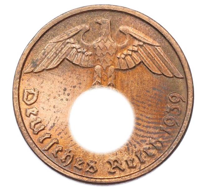 Монета 2 рейхспфеннига 1939 года D Германия (Артикул: K10-3930) — Фото №1