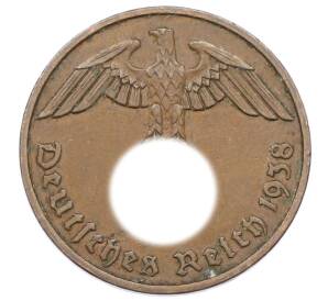 2 рейхспфеннига 1938 года F Германия — Фото №1