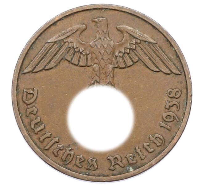 Монета 2 рейхспфеннига 1938 года F Германия (Артикул: K10-3936) — Фото №1