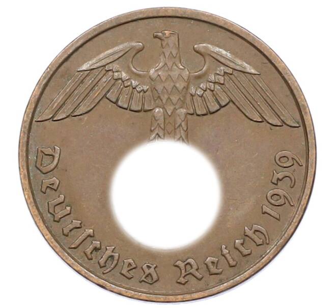Монета 2 рейхспфеннига 1939 года E Германия (Артикул: K10-3938) — Фото №1