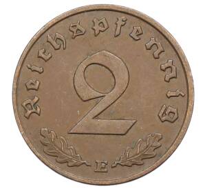 2 рейхспфеннига 1939 года E Германия — Фото №2