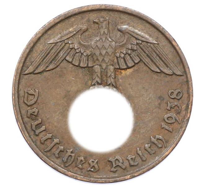 Монета 2 рейхспфеннига 1938 года J Германия (Артикул: K10-3940) — Фото №1