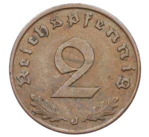 2 рейхспфеннига 1938 года J Германия — Фото №2