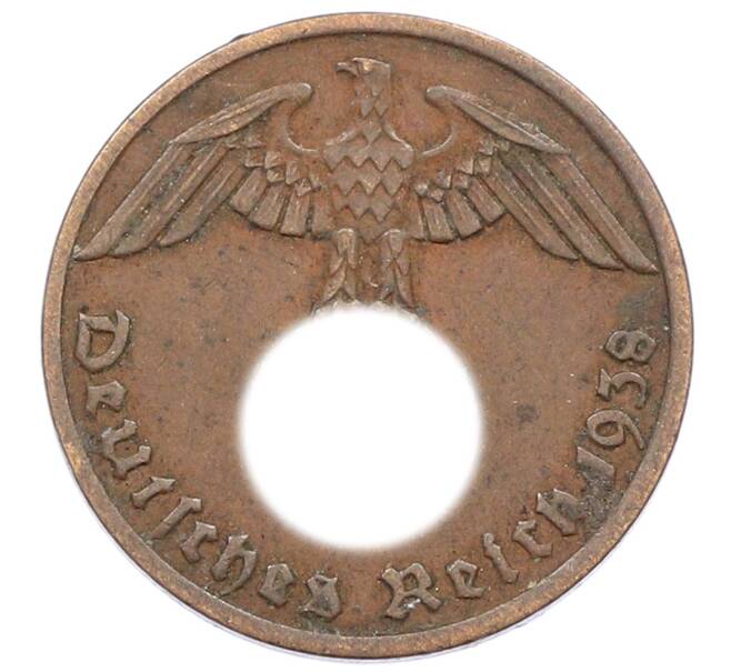 Монета 1 рейхспфенниг 1938 года A Германия (Артикул: K10-3953) — Фото №1