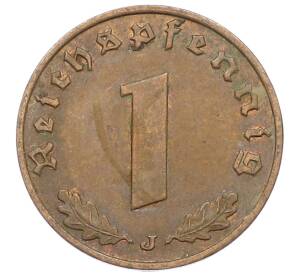 1 рейхспфенниг 1939 года J Германия — Фото №2