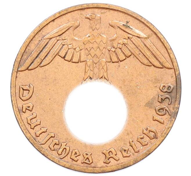 Монета 1 рейхспфенниг 1938 года E Германия (Артикул: K10-3959) — Фото №1