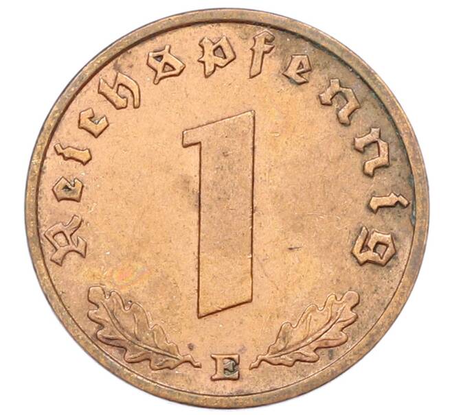 Монета 1 рейхспфенниг 1938 года E Германия (Артикул: K10-3959) — Фото №2