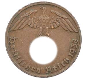 1 рейхспфенниг 1938 года D Германия — Фото №1