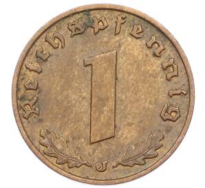 1 рейхспфенниг 1939 года J Германия — Фото №2