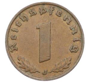 1 рейхспфенниг 1937 года J Германия — Фото №2