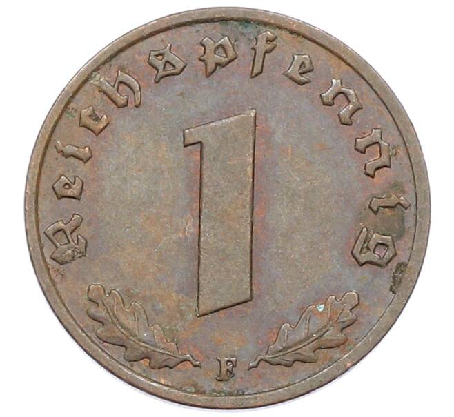Монета 1 рейхспфенниг 1938 года F Германия (Артикул: K10-3971) — Фото №2