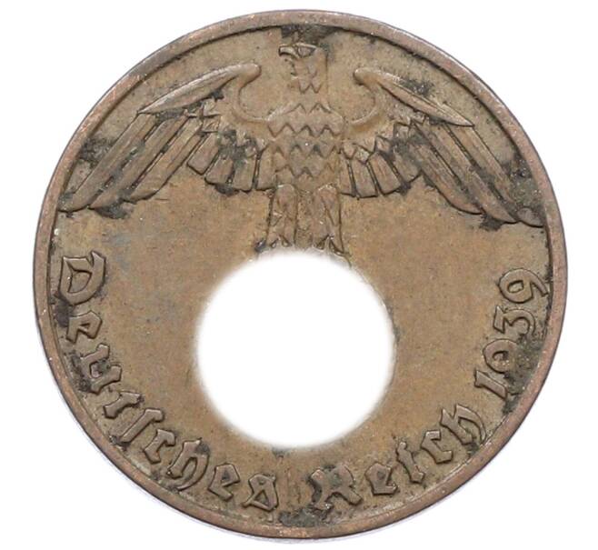 Монета 1 рейхспфенниг 1939 года J Германия (Артикул: K10-3979) — Фото №1