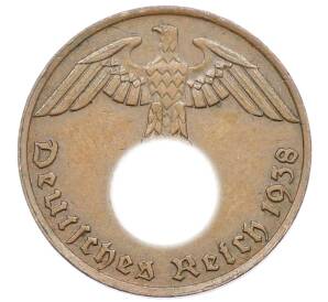 1 рейхспфенниг 1938 года G Германия — Фото №1