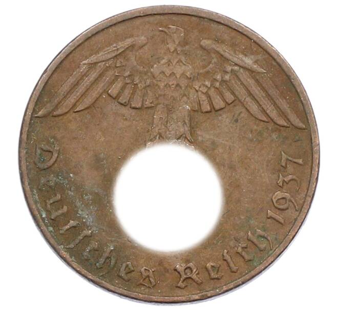 Монета 1 рейхспфенниг 1937 года D Германия (Артикул: K10-3982) — Фото №1