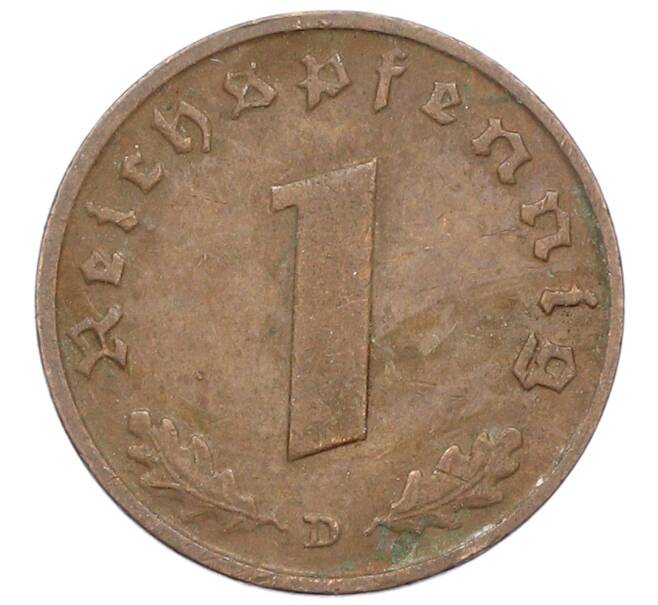 Монета 1 рейхспфенниг 1937 года D Германия (Артикул: K10-3982) — Фото №2