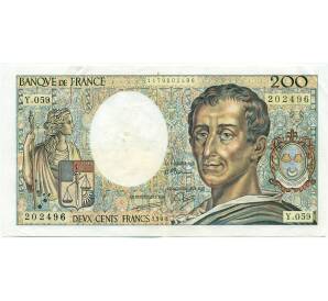 200 франков 1988 года Франция — Фото №1