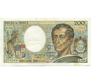 200 франков 1985 года Франция — Фото №1
