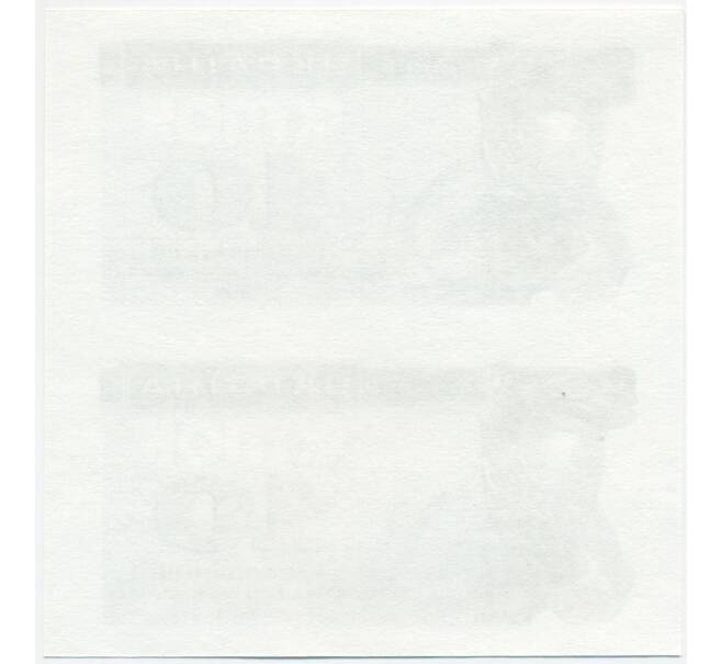 Банкнота Неразрезанная пара 10 карбованцев 1991 года Украина (ОБРАЗЕЦ) (Артикул: K10-3891) — Фото №2