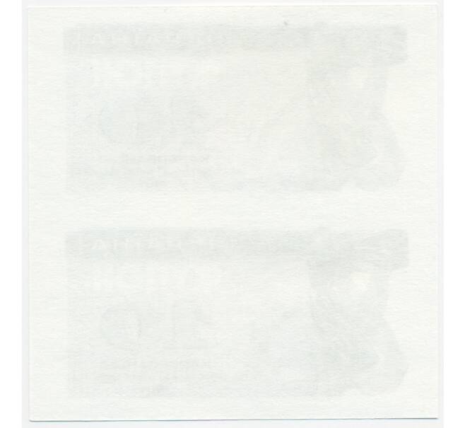 Банкнота Неразрезанная пара 10 карбованцев 1991 года Украина (ОБРАЗЕЦ) (Артикул: K10-3892) — Фото №2
