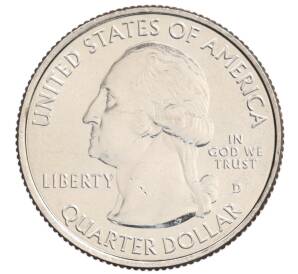 1/4 доллара (25 центов) 2012 года D США «Национальные парки — №13 Национальный парк Акадия» — Фото №2