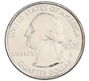 1/4 доллара (25 центов) 2012 года D США «Национальные парки — №13 Национальный парк Акадия» — Фото №2