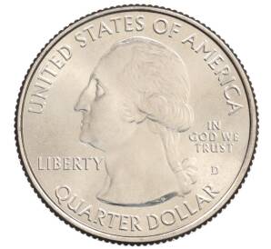 1/4 доллара (25 центов) 2017 года D США «Национальные парки — №40 Национальный исторический парк имени Джорджа Р. Кларка» — Фото №2