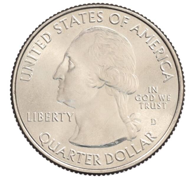 Монета 1/4 доллара (25 центов) 2017 года D США «Национальные парки — №40 Национальный исторический парк имени Джорджа Р. Кларка» (Артикул: M2-90198) — Фото №2