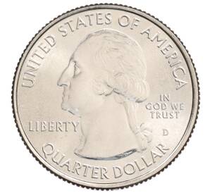 1/4 доллара (25 центов) 2017 года D США «Национальные парки — №40 Национальный исторический парк имени Джорджа Р. Кларка» — Фото №2