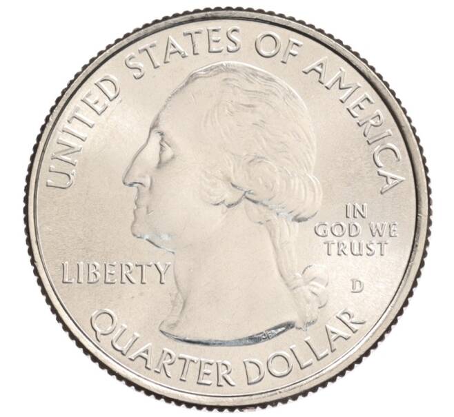 Монета 1/4 доллара (25 центов) 2017 года D США «Национальные парки — №40 Национальный исторический парк имени Джорджа Р. Кларка» (Артикул: M2-90200) — Фото №2