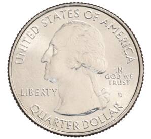 1/4 доллара (25 центов) 2017 года D США «Национальные парки — №40 Национальный исторический парк имени Джорджа Р. Кларка» — Фото №2
