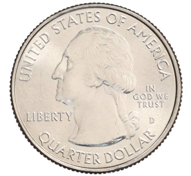 Монета 1/4 доллара (25 центов) 2017 года D США «Национальные парки — №40 Национальный исторический парк имени Джорджа Р. Кларка» (Артикул: M2-90202) — Фото №2
