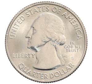 1/4 доллара (25 центов) 2013 года S США «Национальные парки — №17 Победа Перри и Международный мемориал мира» — Фото №2