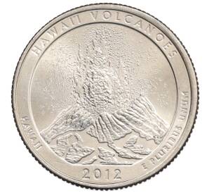 1/4 доллара (25 центов) 2012 года D США «Национальные парки — №14 Национальный парк Гавайские вулканы» — Фото №1