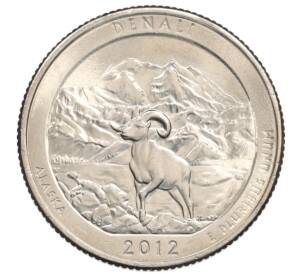 1/4 доллара (25 центов) 2012 года P США «Национальные парки — №15 Национальный парк Денали» — Фото №1
