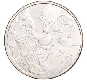 1 унция 2022 года США «Боги Ацтеков — Инь и Ян (Хунаб Ку)» — Фото №1